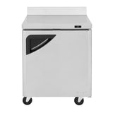 Turbo Air Super Deluxe Worktop Refrigerator, 1 Section, 1 Door, 27"W