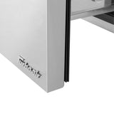 Turbo Air Super Deluxe Worktop Refrigerator, 3 Section, 3 Door, 72"W