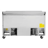 Turbo Air Super Deluxe Worktop Refrigerator, 2 Section, 4 Drawers, 60"W