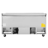 Turbo Air Super Deluxe Worktop Refrigerator, 3 Section, 3 Door, 72"W