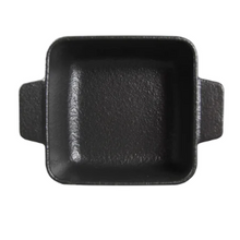 5″ Textured Black Ceramic Square Baking Dish — 12 oz