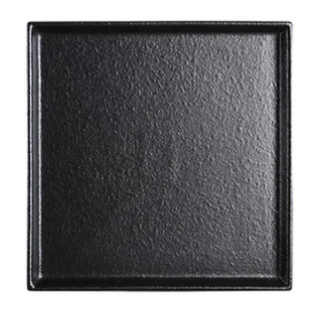 10’’ Black Stackable Square Plate