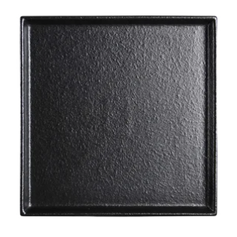 10’’ Black Stackable Square Plate