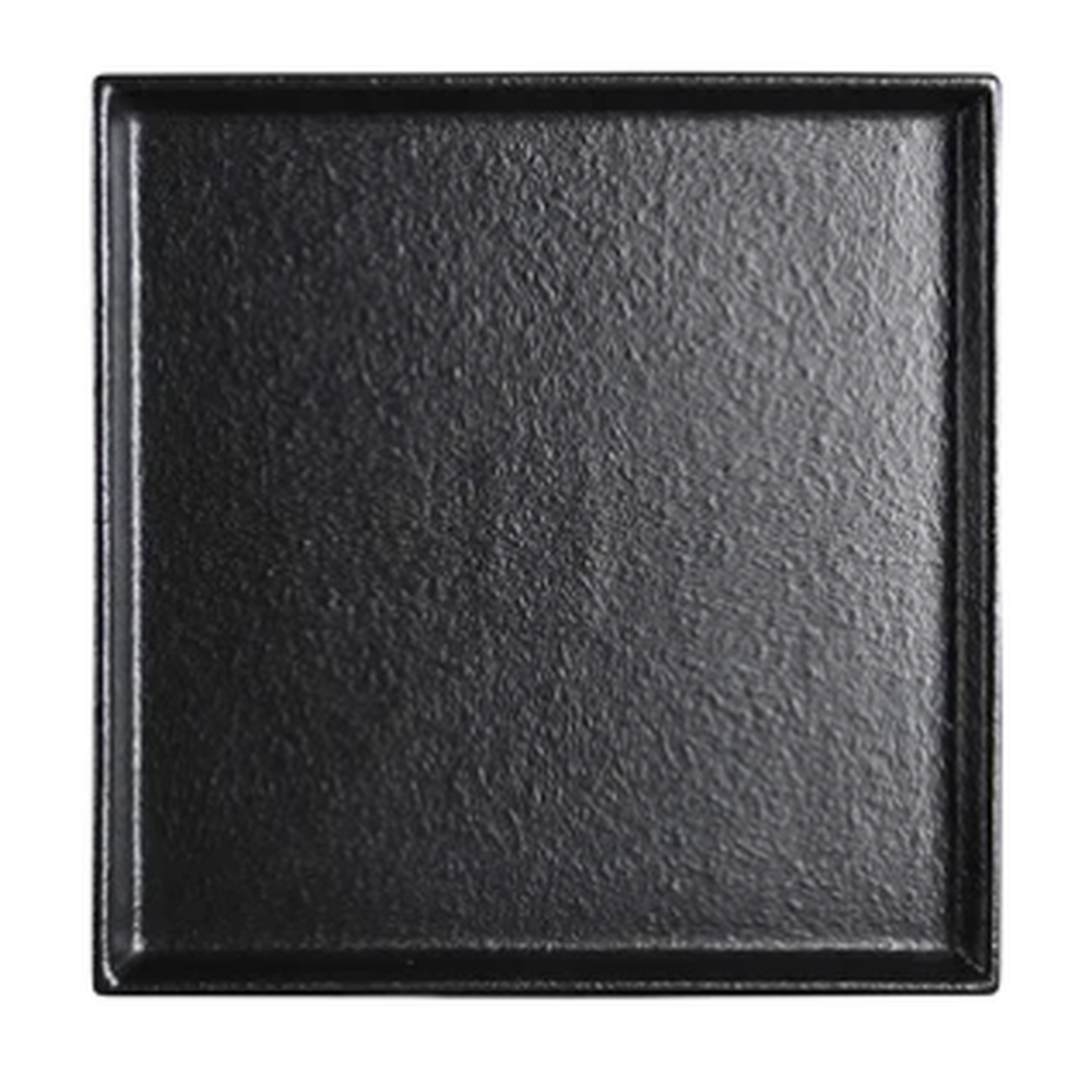 10’’ Black Stackable Square Plate