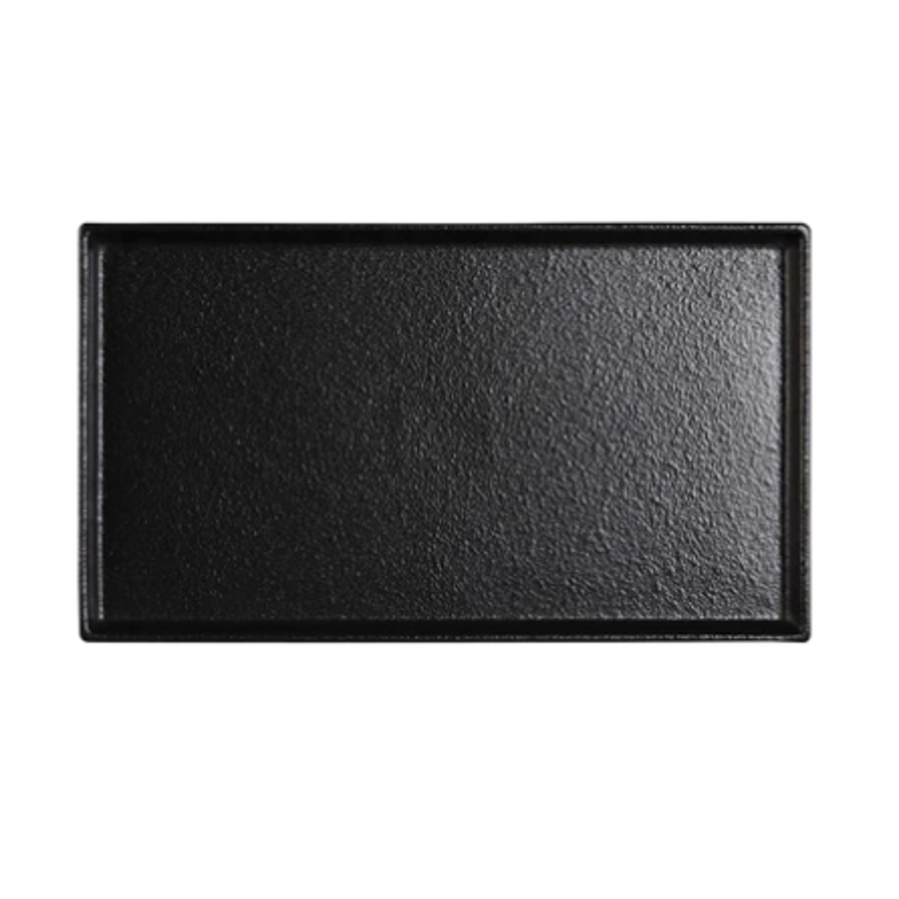 11 x 5.25’’ Black Stackable Rectangular Plate