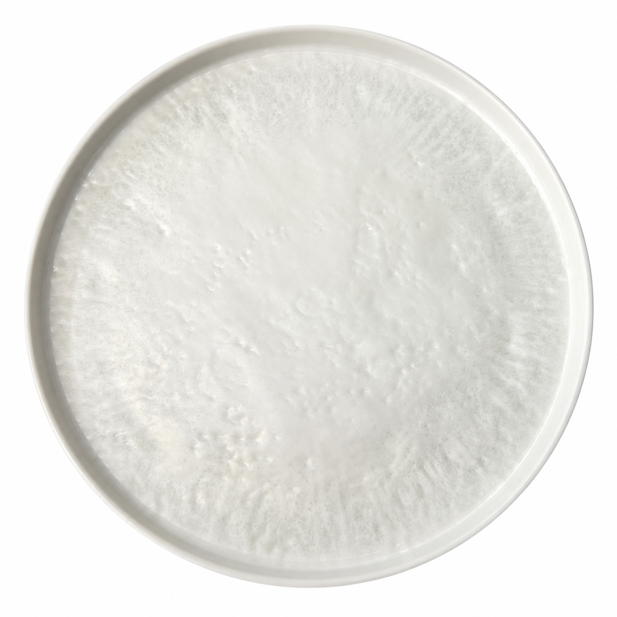 10"D x 1"H Round. Flat PLATE  Natural series