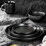 6.25’’ Black Stackable Round Plate