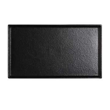 11.75 x 6.5’’ Black Stackable Rectangular Plate