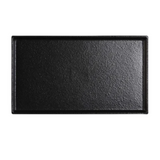 11.75 x 6.5’’ Black Stackable Rectangular Plate