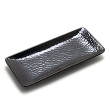 11-1/4"X5" Melamine Rectangular Plate, Black