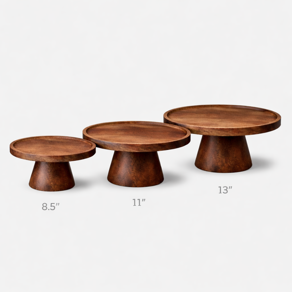 Cake stand 13’’ acacia wood