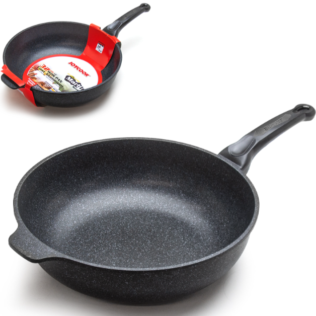 Marble Cast Wok Pan 13"