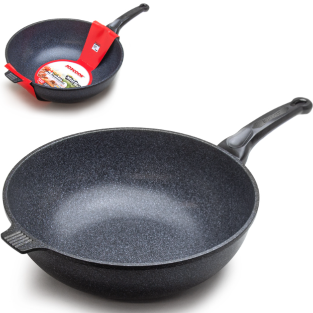 Marble Cast Wok Pan 14"