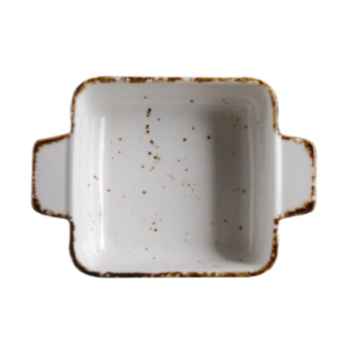 5'' Square Baking Dish 12 Oz. Splash Blanch