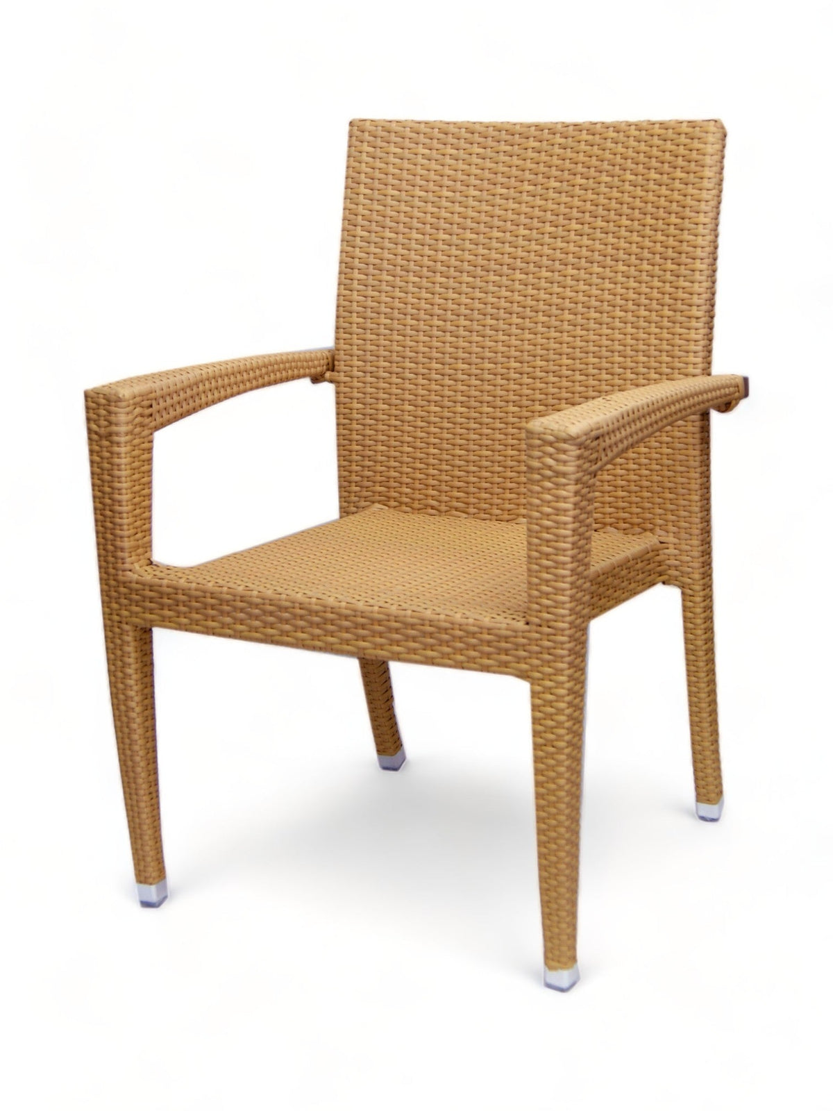 Honey Wicker Patio Armchair