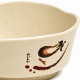605E-E Melamine Petal Bowl 5-3/8", Eggplant — material detail
