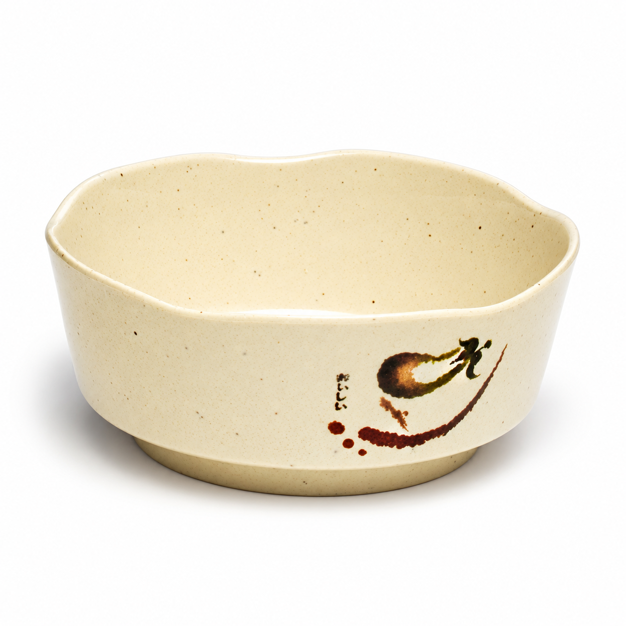 605E-E Melamine Petal Bowl 5-3/8", Eggplant — studio view