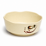 605E-E Melamine Petal Bowl 5-3/8", Eggplant — studio view