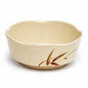 605E-J Melamine Petal Bowl 5-3/8", Autumn Grass — studio view