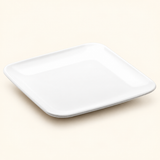A670-01 white square plate in a neutral studio setting
