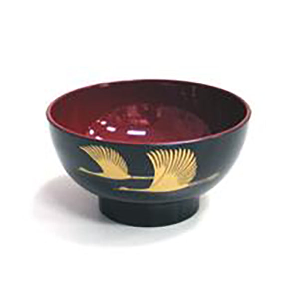 Lacquer Miso Soup Bowl, Black