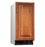 Hoshizaki AM-50BAK-ADDS 54 lb/Day Air-Cooled Top Hat Ice Machine with Storage Bin - ADA Height - Custom Panel Ready