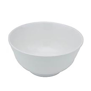 Melamine Round Bowl 6.5"D, White