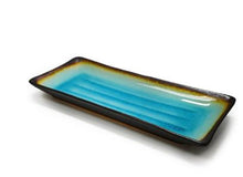 11½ × 5 in Turquoise Porcelain Plate — AS211-TQ