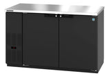 Hoshizaki BB59 59.5" Black Vinyl Solid Door Back Bar Refrigerator