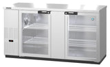 Hoshizaki BB69-G-S 69.5" Stainless Steel Glass Door Back Bar Refrigerator