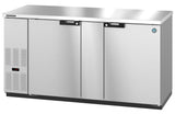 Hoshizaki BB69-S 69.5" Stainless Steel Solid Door Back Bar Refrigerator