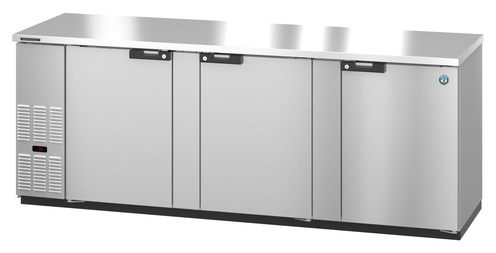 Hoshizaki BB95-S 95.5" Stainless Steel Solid Door Back Bar Refrigerator