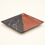 BN29-B black and red square plate in a neutral studio setting