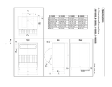 Hoshizaki B-1150SS, B-1300SS, B-1500SS and B-1650SS original dimension and drain-connection drawing.