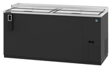 Hoshizaki CC65 65.5" Black Vinyl Slide-Top Bottle Cooler