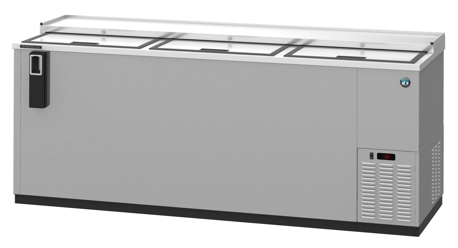 Hoshizaki CC80-S 80" Stainless Steel Slide-Top Bottle Cooler