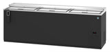 Hoshizaki CC95 95" Black Vinyl Slide-Top Bottle Cooler