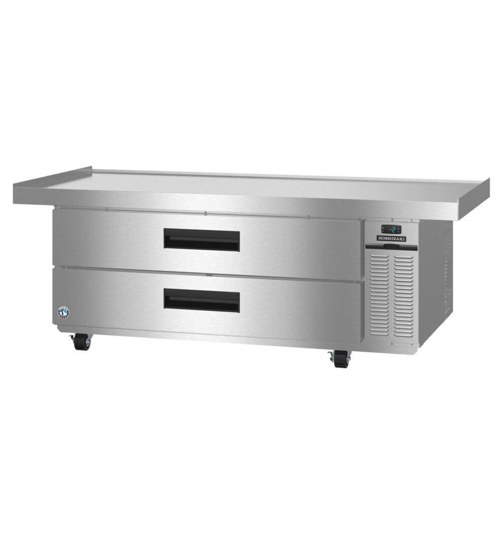Hoshizaki CF72B 72" Stainless Steel Low-Profile Chef Base Freezer - Right Side Condenser