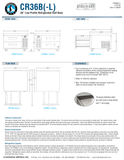 Hoshizaki CR36B and CR36B-L original complete manufacturer dimension page with separately labeled right/left condenser layouts; 26-inch work surface versus 27-inch overall height and body versus bumper dimensions; original side-clearance 0-inch/25-mm conversion error retained, use manual 0-inch/0-mm value in note