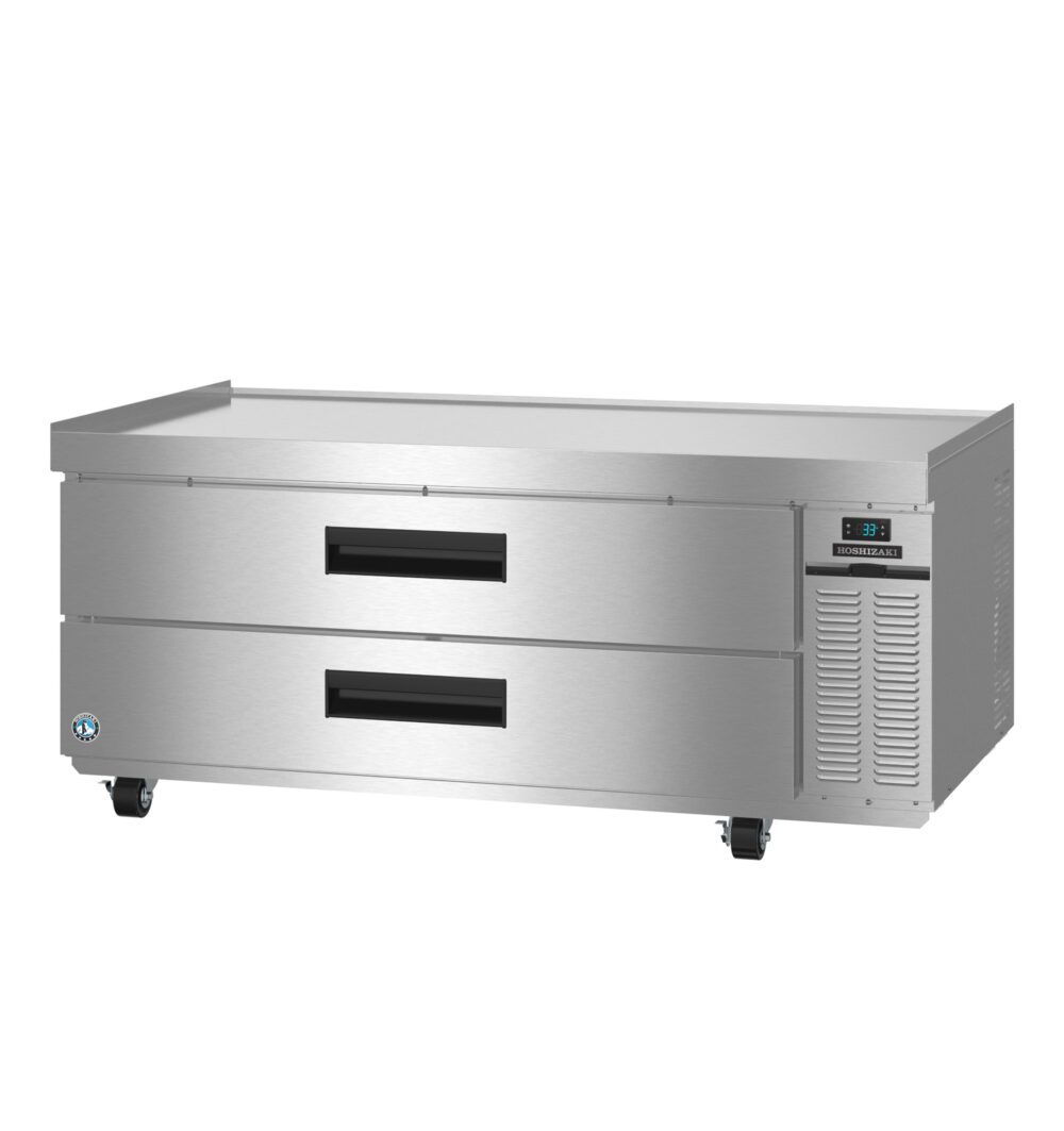 Hoshizaki CR60B 60" Stainless Steel Low-Profile Chef Base Refrigerator - Right Side Condenser
