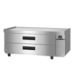 Hoshizaki CR60B 60" Stainless Steel Low-Profile Chef Base Refrigerator - Right Side Condenser