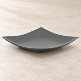 DB210-B charcoal square plate in a neutral tabletop setting