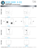Hoshizaki DCM-500BAK-OS and DCM-500BWK-OS original shared dimensional drawing with labeled air-cooled and water-cooled columns, optional legs and separate utility connections