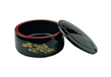 Lacquer Chirash Sushi Container w/Lid, 6-1/2"D*3-1/8"H