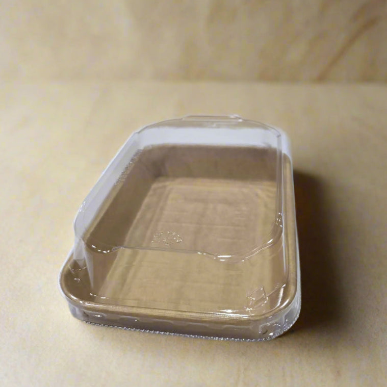 Kraft Paper Sushi To-Go Tray with Clear Anti-Fog Lid (600 pc) - PH-03