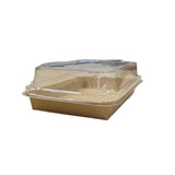 SUSHU TOGO KRAFT PAPER TRAYwith LID