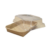 SUSHU TOGO KRAFT PAPER TRAYwith LID