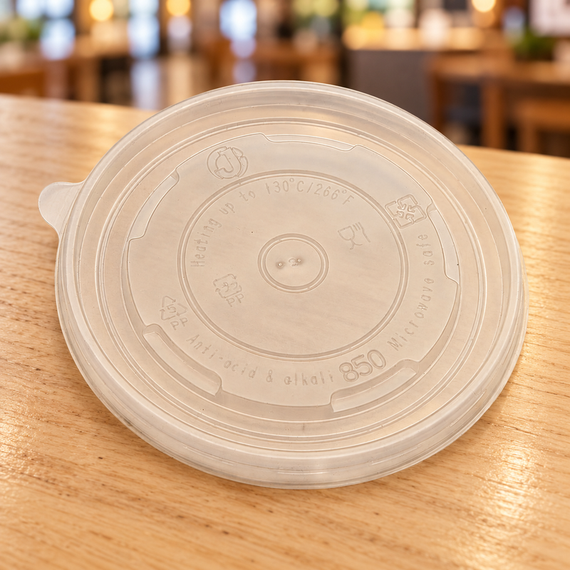 JC-850 lid at a restaurant pickup counter