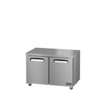 Hoshizaki EUR48A Economy Series two-door undercounter refrigerator, original three-quarter view.
