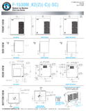 Hoshizaki F-1530 K2 shared air, water and remote dimensions; select the exact cooling view, with remote condenser and line sets separately identified